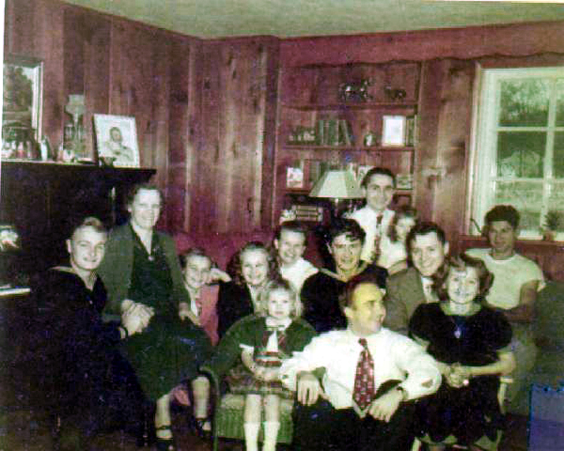 Scherff family and friends ca. 1938 color adjusted